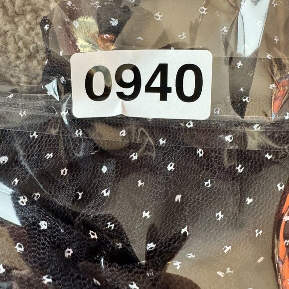 Evan Picone Polka Dot Halter Mesh Dress Women 14 Tank Empire Waist Y2K Babydoll - Picture 7 of 7